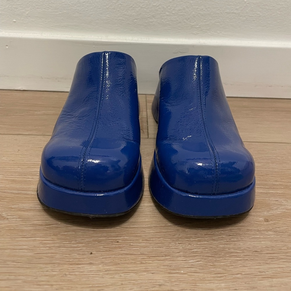 Maguire Blue Patent Leather Clog - Size 37
